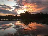 Reflexionsluft im Wasser