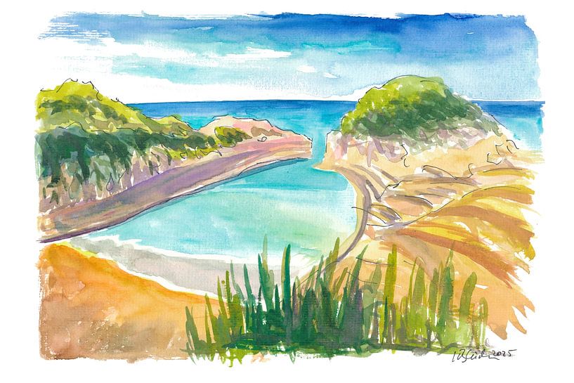 Canal d&#039;amour in Sidari op Corfu - Kanali tou Erota van Markus Bleichner