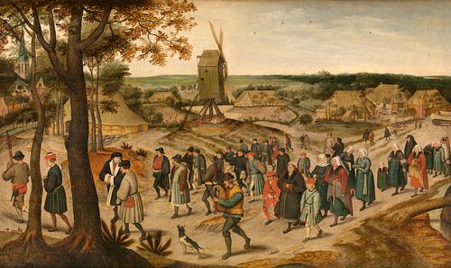 Een trouwstoet, Pieter Brueghel II