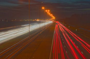 White yellow and red lines