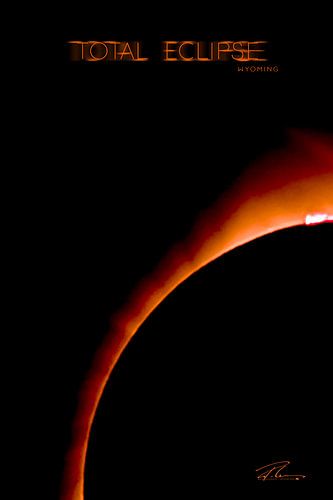 Total Eclipse Wyoming - Red Ring Particle II by Ruth Klapproth