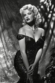 black and white classic movie star