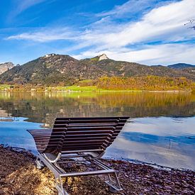 A sun lounger on Lake Wolfgangsee by Christa Kramer