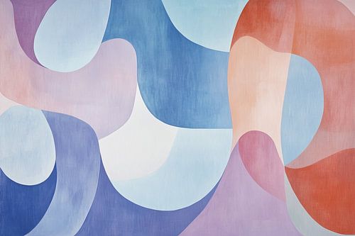 Pastel Abstract | Organic Shapes in Pastel