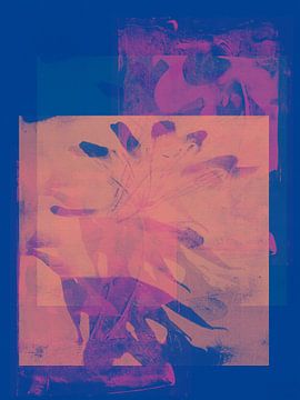 Organic shapes in vivid colors. Modern abstract minimalist art