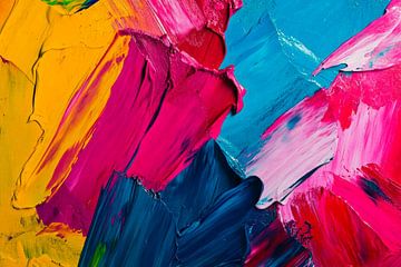 Colourful acrylic paints on canvas by Poster Art Shop