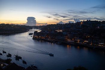 Sunset in the Douro river