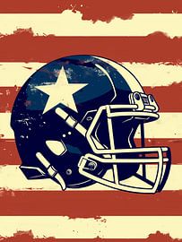American football helmet by BlindDeerStudio