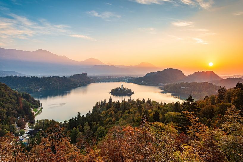 Het Bled-meer in Slovenië van Michael Valjak