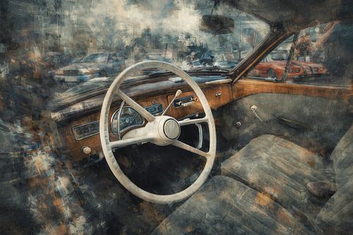 Mechanics and engine aesthetics merge with urban art structure