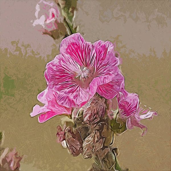 Pretty in pink (flower) van Art by Jeronimo