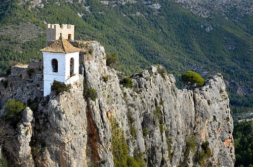 Blick auf die Kapelle des Chateau de Guadalest in Spanien