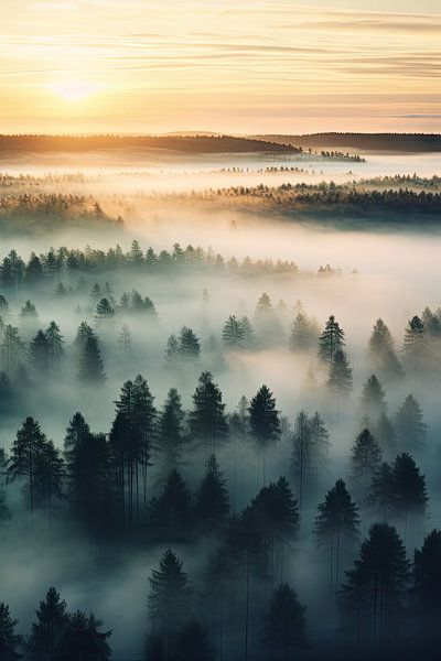 Forest from above by Kimmisophiee