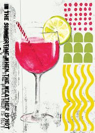 Rosa Cocktail - Sommerzeit von Angela Peters