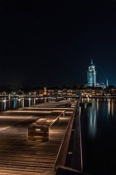 Deventer bij Nacht van Hans Soowijl