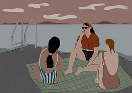 Summer Lake Friends by Ida Alvarsson