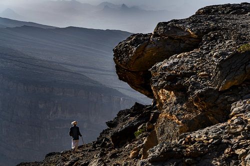 Schafhirte in Jebel Shams, Oman