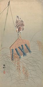 Ohara Koson - Spatz (bearbeitet)
