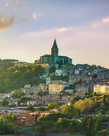 Todi Hill Town Skyline and San Fortunato Church by Stefano Orazzini
