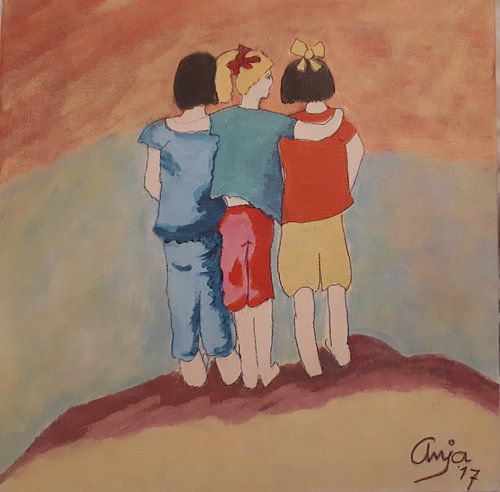 Drei kleine Kleinkinder