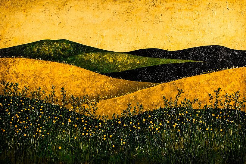 Rolling landscape with flowers by Imperial Art House