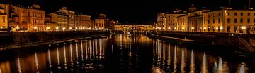 Ponte Vecchio by night van Jan-Willem Kokhuis