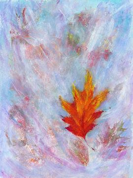 Leaves in the autumn wind by Karen Kaspar