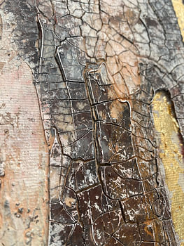 Verweerde metallic textuur