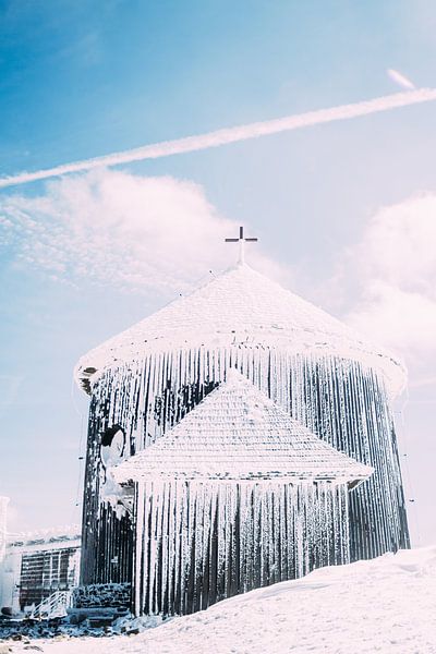 Chapel In Snow by Patrycja Polechonska