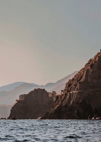 Mountains at the coast in Italy