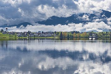 abziehendes Gewitter am Hopfensee von Walter G. Allgöwer