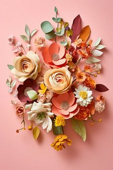 Blumen in Pastellfarben