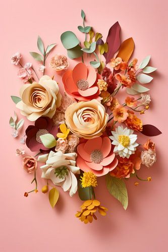 des fleurs aux couleurs pastel