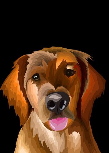 Golden retriever vector