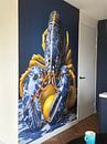 Customer photo: Lobster Luxe: Delft Blue Lobster with Lemons by Marianne Ottemann - OTTI