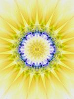 Mandala art numérique "Soleil guérisseur