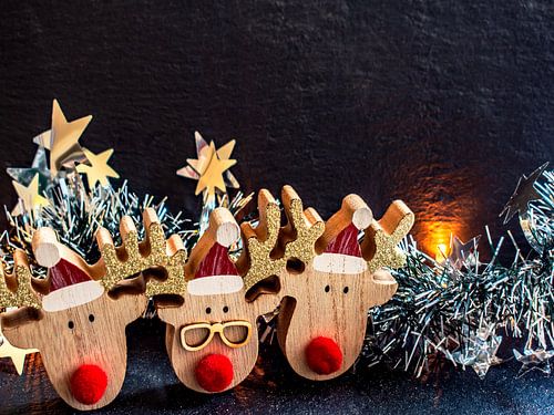 Kerstconcept : de kerstman komt er zo aan
