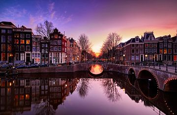 Le canal d'Amsterdam sur Peter de Jong
