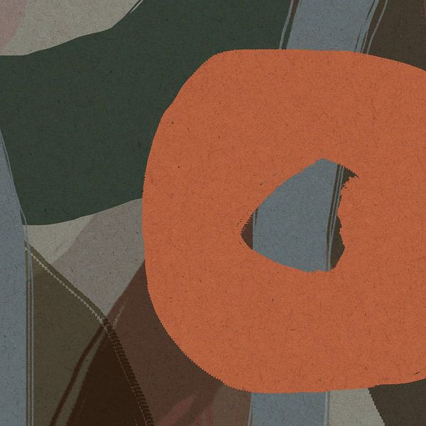 Modern abstract art in pastel colors no. 1 by Dina Dankers