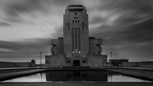 Radiokootwijk in het zwart wit