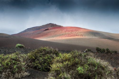 Paysage de volcan désolé