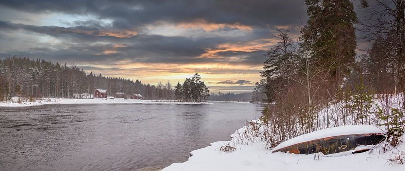 Winter auf dem Uvån von Peter Rondaan