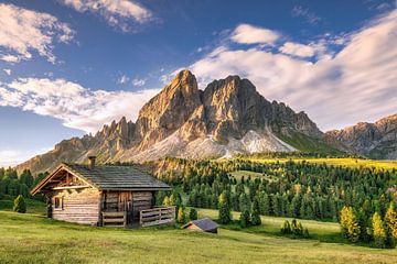 Alps alpine huts in the Dolomites in Tyrol. by Voss Fine Art Fotografie