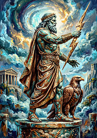 Zeus – Myth, Power and the Golden Bolt by AidasignArt