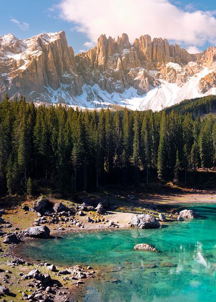 Lake Karersee (Lago di Carezza) by Sidney van den Boogaard