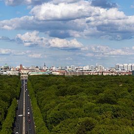 Panorama skyline Berlijn van Frank Herrmann