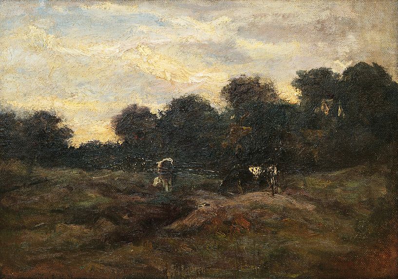 Weide met koeien, Vincent van Gogh van Meesterlijcke Meesters
