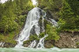 Haslacher Schleier waterfall, Kalser Tal, Kals am Großglockner by Christian Müringer