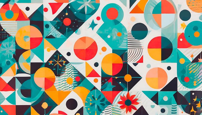 Shapes and patterns with colours by Mustafa Kurnaz