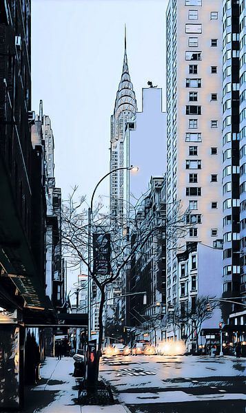 New York: Chrysler Building van Dutch Digi Artist